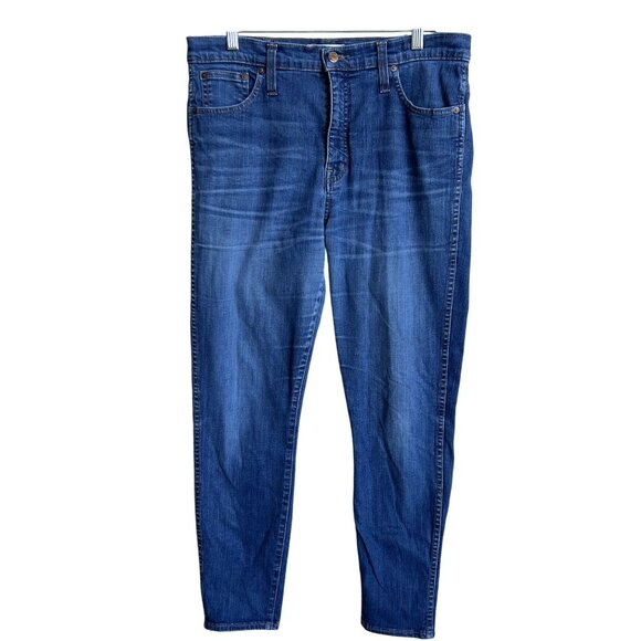 Madewell Womens 31 US 12 10" High Riser Skinny Skinny Jeans Stretch Preppy Retro - Picture 10 of 16